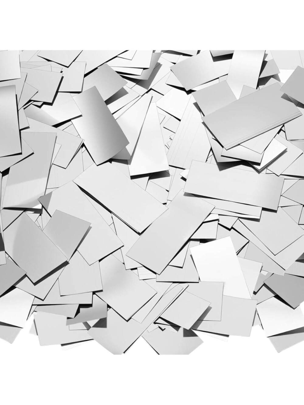 1000g Silver Foil Confetti 2 Inch Party Decor